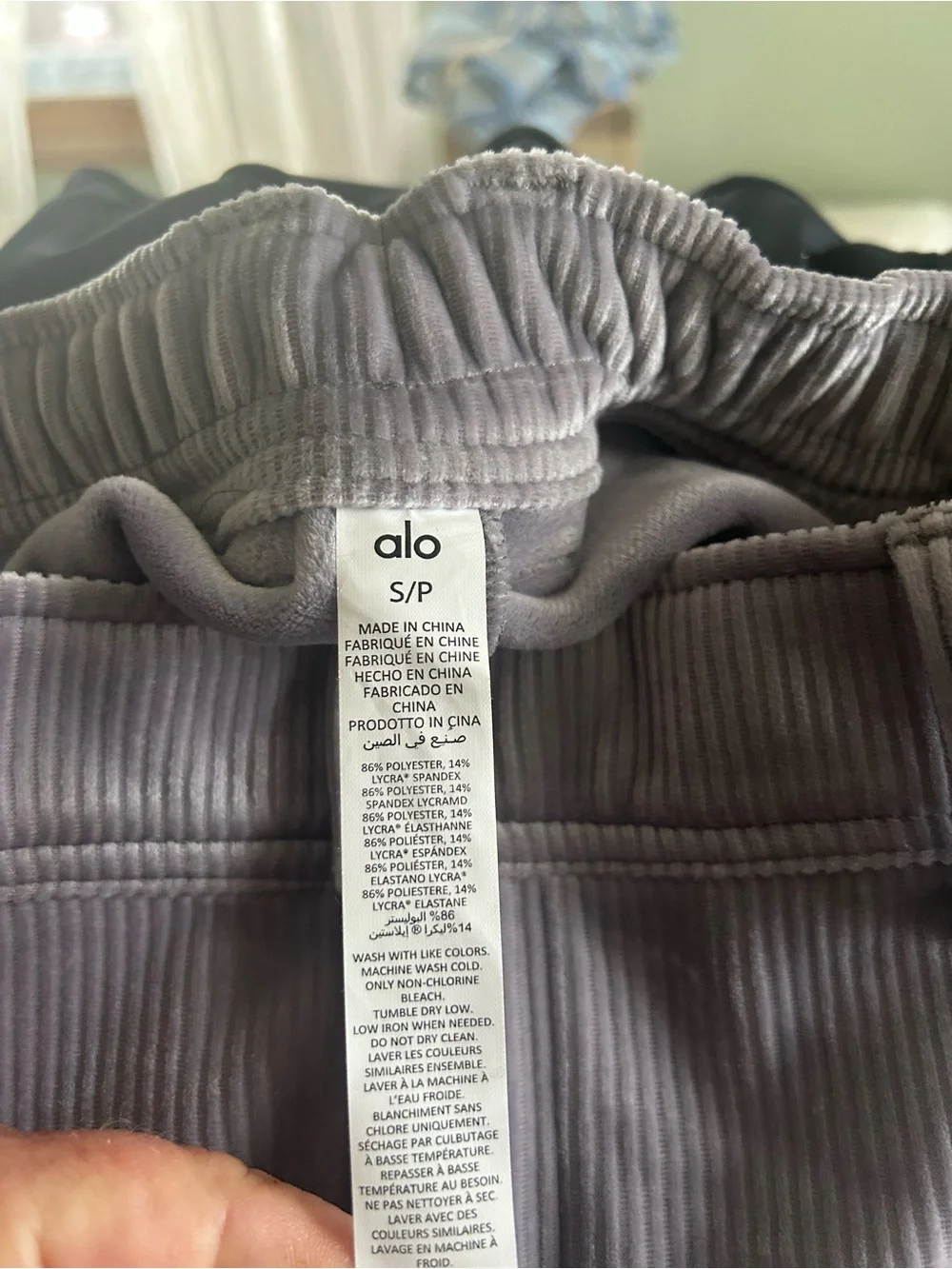 ALO Yoga Velour Baller Skirt in gray